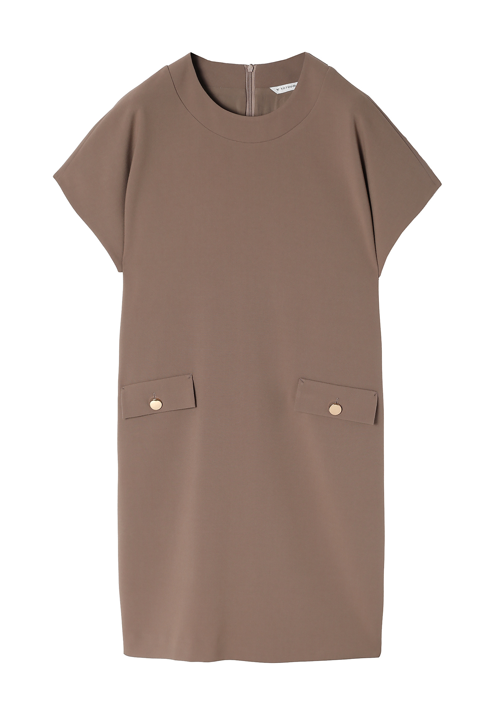 ROCHIE DIN ȚESĂTURĂ, CU BUZUNARE DECORATIVE - MENIRKO ROCHIE DIN ȚESĂTURĂ, CU BUZUNARE DECORATIVE - MENIRKO BEJ 99726