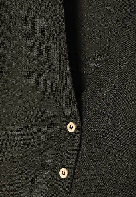 LNIANO-WISKOZOWA BLUZKA - SARAKINO KHAKI 2