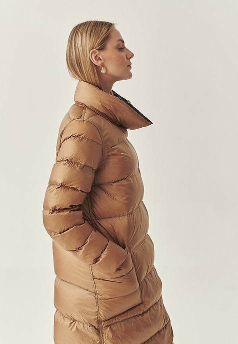 DOWN COAT WITH STAND-UP COLLAR - AKO BLACK 2