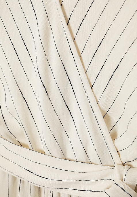 KOPERTOWY KOMBINEZON W PASKI - KOREKI ECRU 2