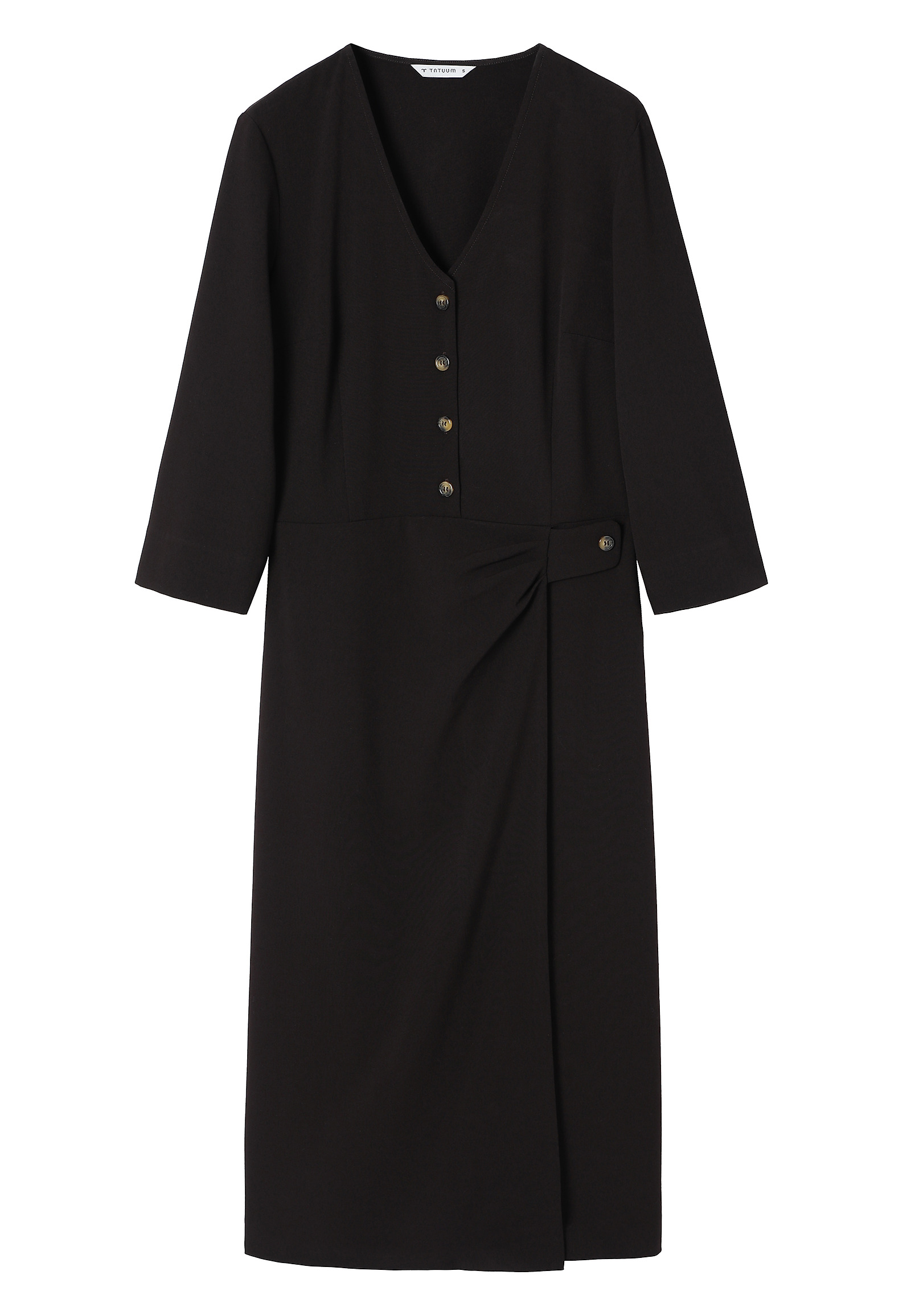 WOVEN MIDI DRESS - FINCO WOVEN MIDI DRESS - FINCO BROWN 113775