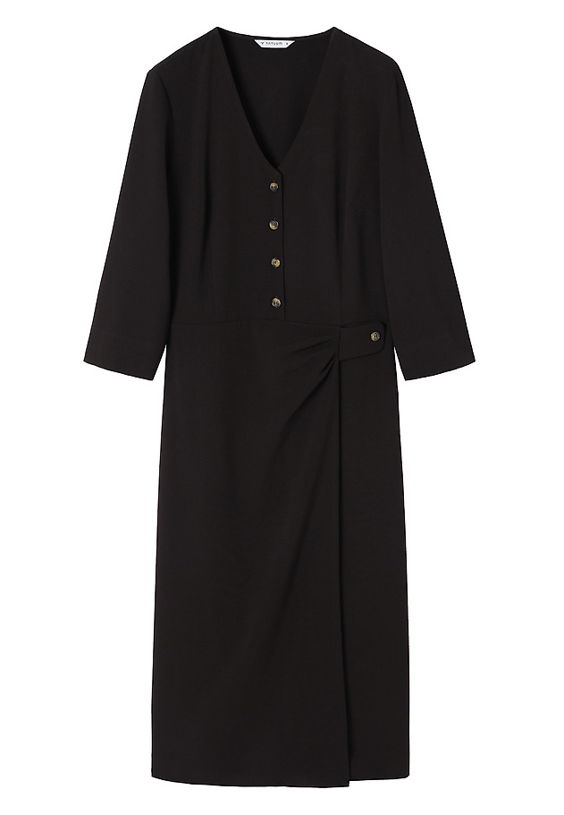 WOVEN MIDI DRESS - FINCO WOVEN MIDI DRESS - FINCO BROWN 7