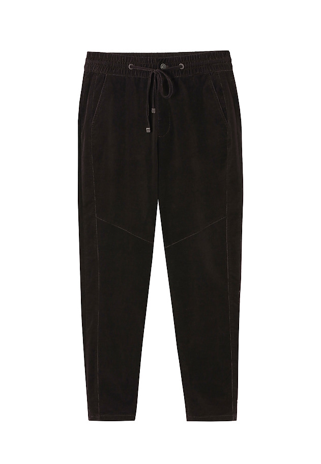 LADIES' MICRO CORDUROY JOGGERS WIKORA LADIES' MICRO CORDUROY JOGGERS WIKORA BRĄZOWY 4