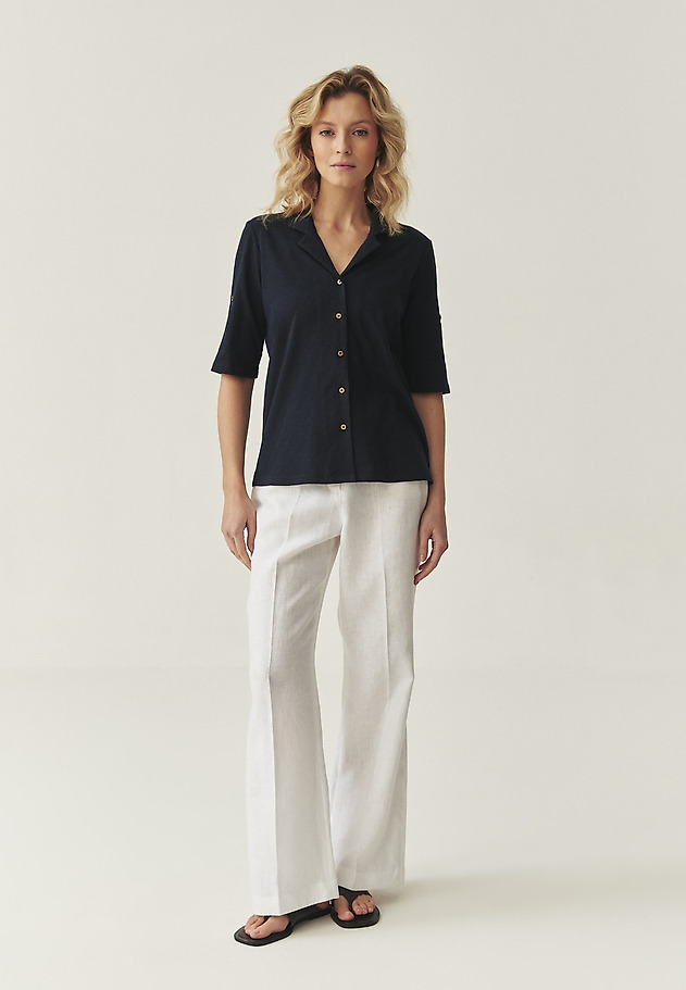 COTTON SHIRT -TETINI COTTON SHIRT -TETINI GRANATOWY 6