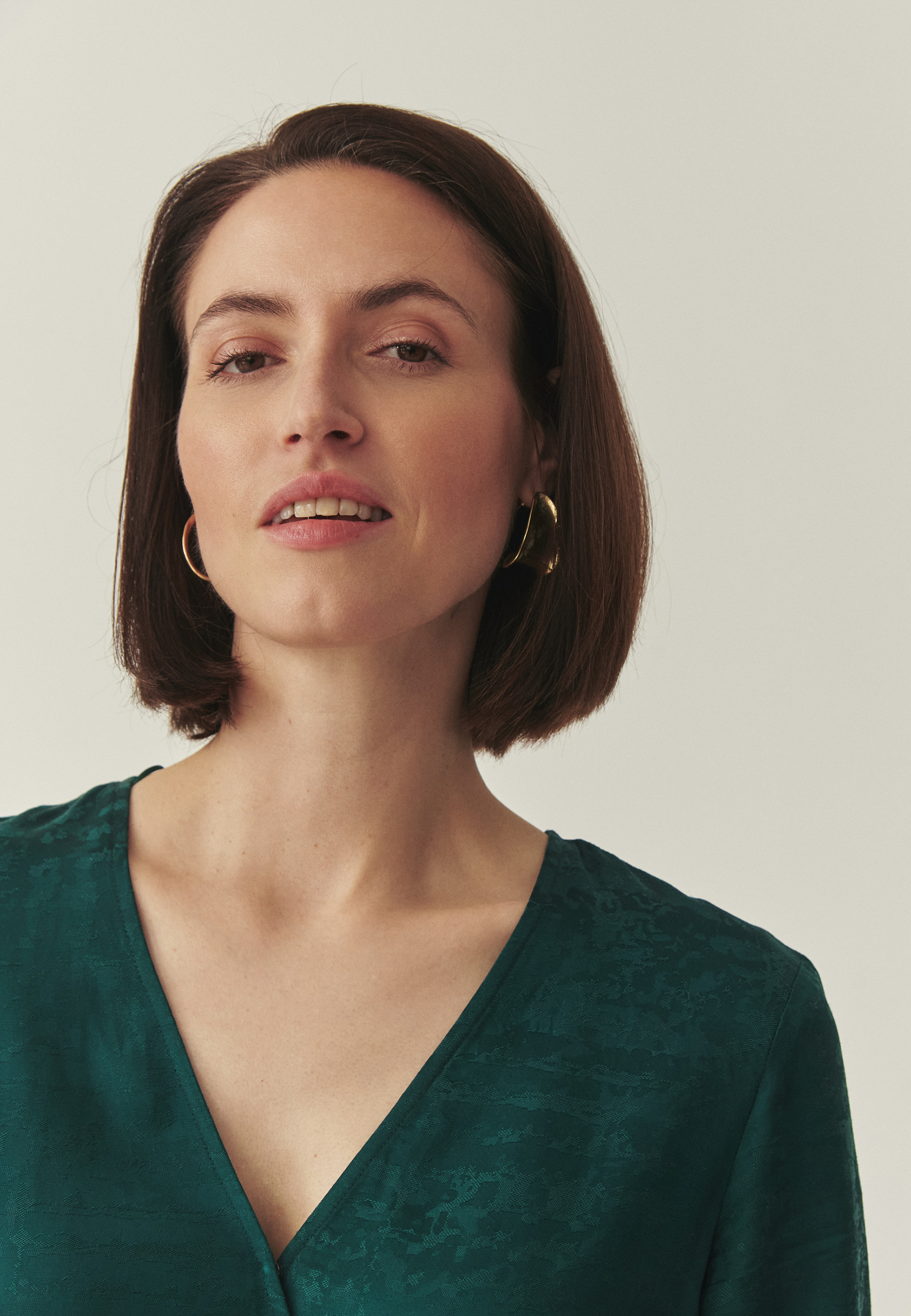 KOPERTOWA SUKIENKA MIDI - GOLTE ZIELONY 2