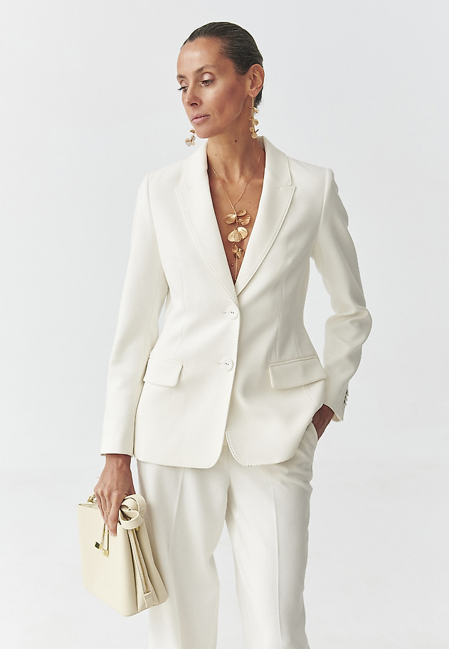 WOVEN JACKET — LONESA WOVEN JACKET — LONESA ECRU 1