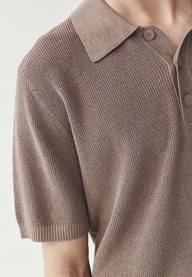 MEN'S LINEN/COTTON JUMPER - XAVI MEN'S LINEN/COTTON JUMPER - XAVI BEŻOWY 5