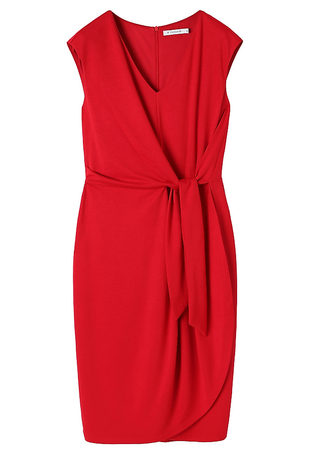 PENCIL DRESS WITH ENVELOPE BOTTOM — HALLEY PENCIL DRESS WITH ENVELOPE BOTTOM — HALLEY CZERWONY 6