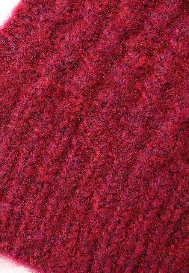 LADIES' KNITTED BEANIE WITH MELANGE PATTERN — YONISA 2 LADIES' KNITTED BEANIE WITH MELANGE PATTERN — YONISA 2 FIOLETOWY 3