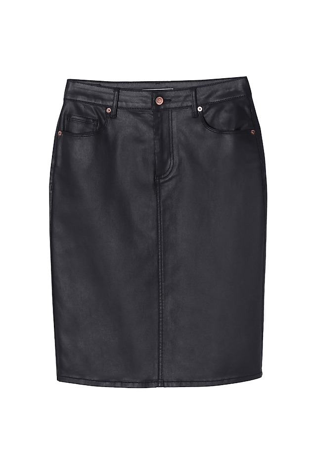 COATED PENCIL SKIRT NIKA COATED PENCIL SKIRT NIKA CZARNY 4