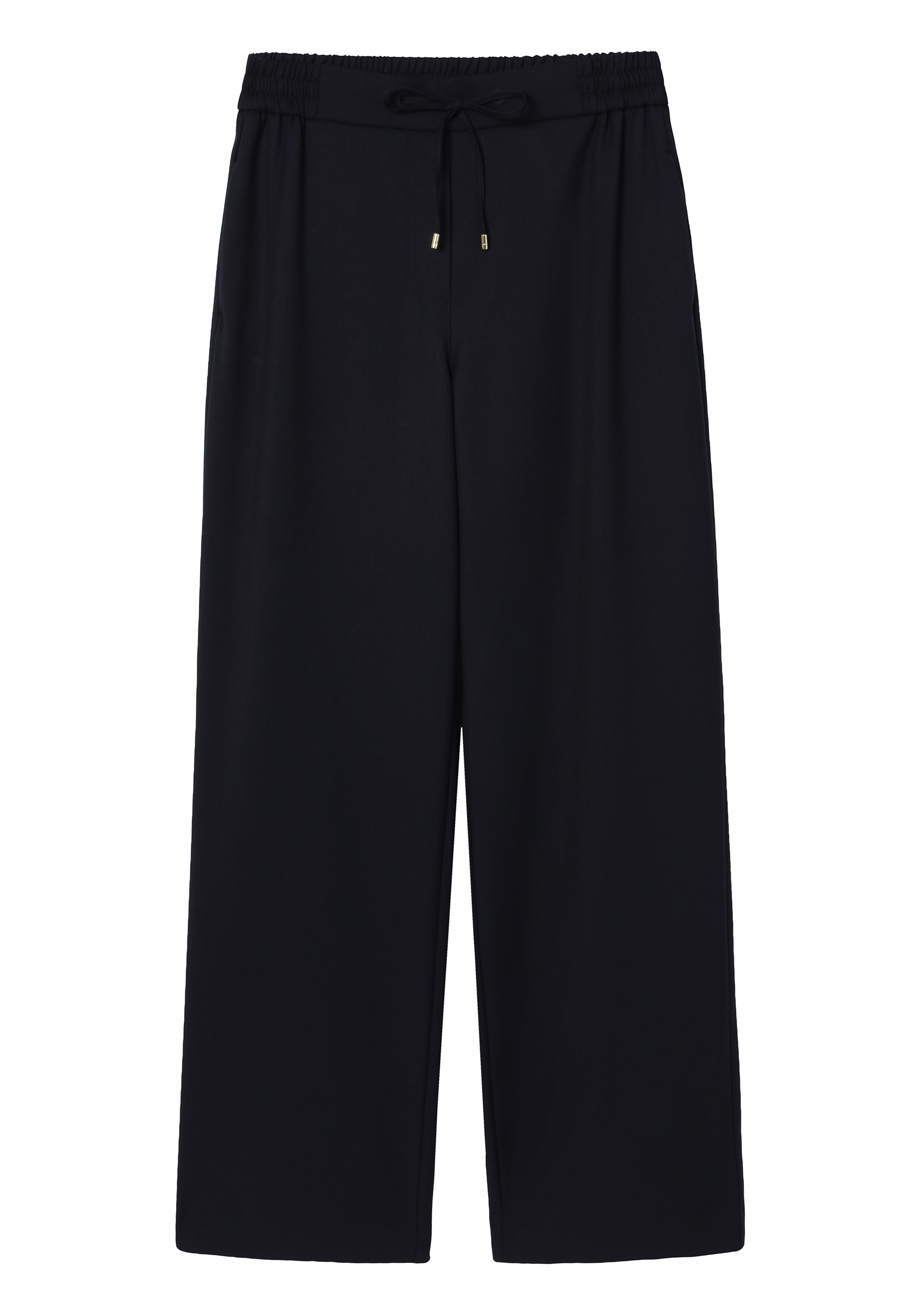 WIDE-LEG WOVEN TROUSERS - CORTONE NAVY BLUE 2