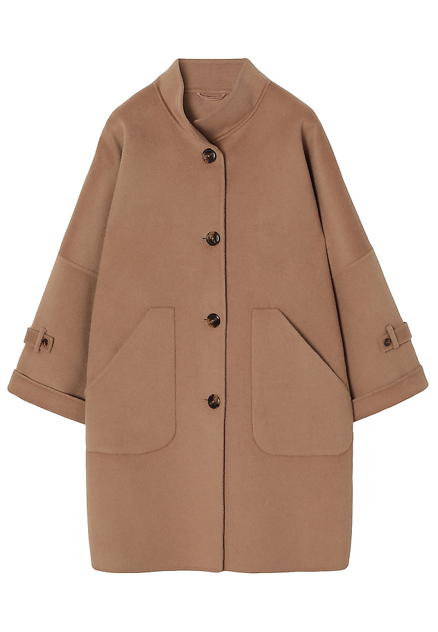 LOOSE WOOL COAT - MORIWIA LOOSE WOOL COAT - MORIWIA BEIGE 7