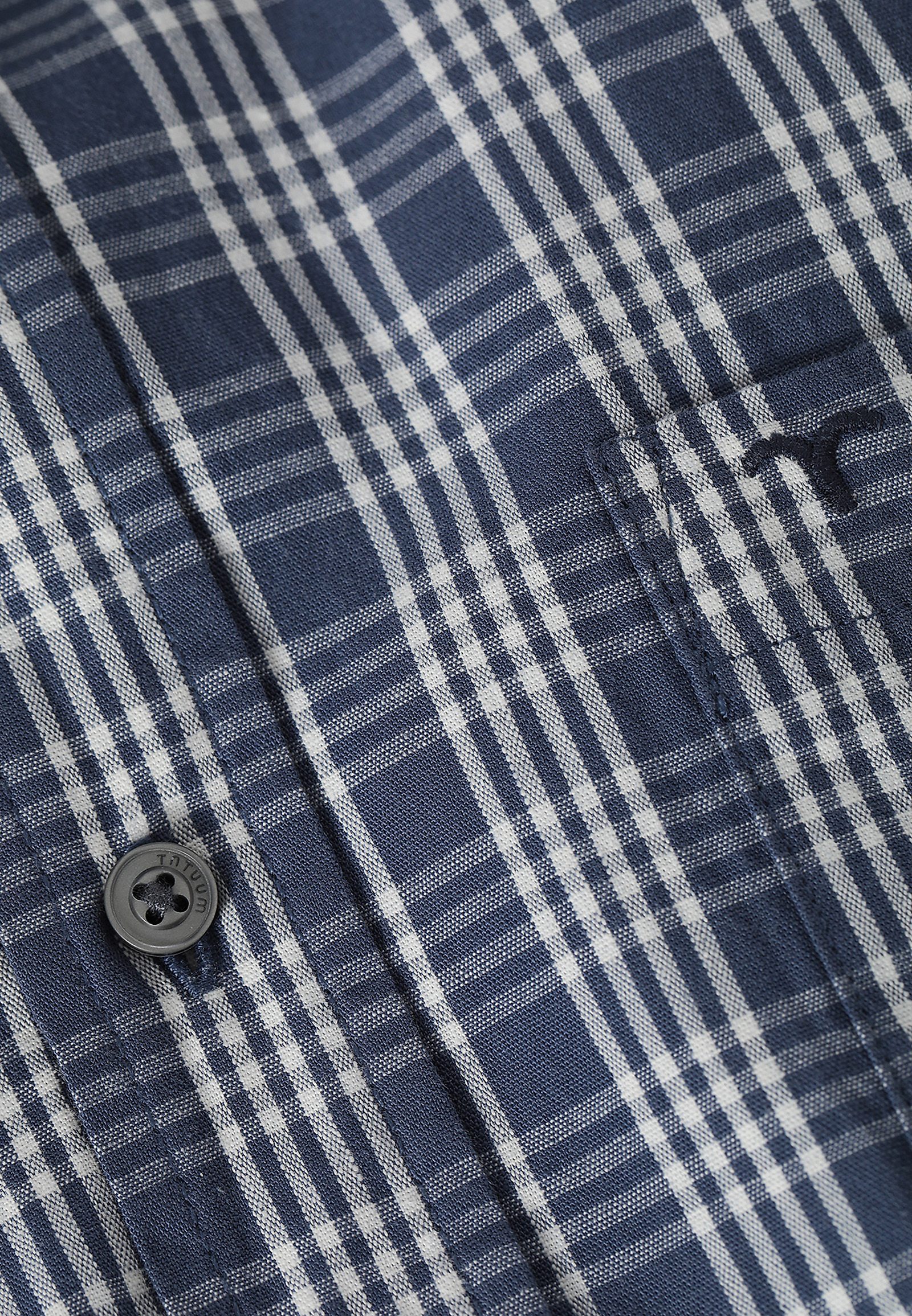 MEN'S CHECKERED COTTON LONG SLEEVE SHIRT - CHARLES 8 CLASSIC MEN'S CHECKERED COTTON LONG SLEEVE SHIRT - CHARLES 8 CLASSIC NAVY BLUE 81959