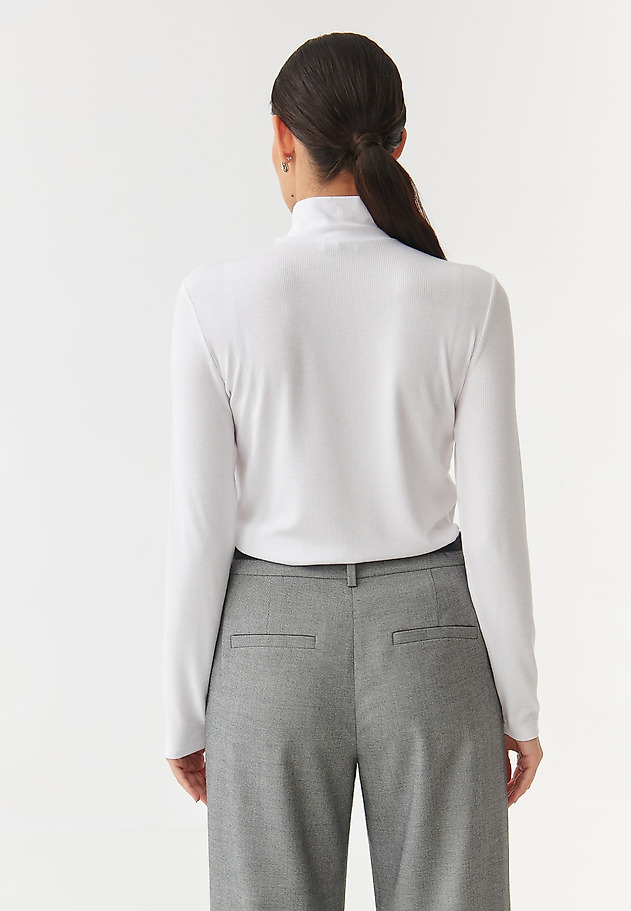 LADIES’ BLOUSE WITH A TURTLENECK GOLTIKA LADIES’ BLOUSE WITH A TURTLENECK GOLTIKA WHITE 3