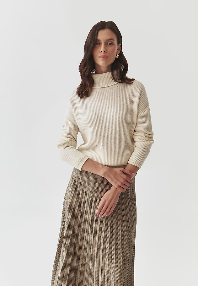 CLASSIC LADIES' TURTLENECK JUMPER — BLANCHE CLASSIC LADIES' TURTLENECK JUMPER — BLANCHE ECRU 6