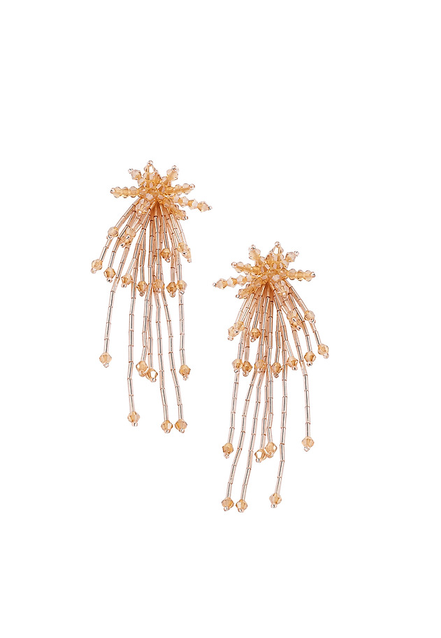 LONG BEADED EARRINGS — CORALY LONG BEADED EARRINGS — CORALY BEŻOWY 4