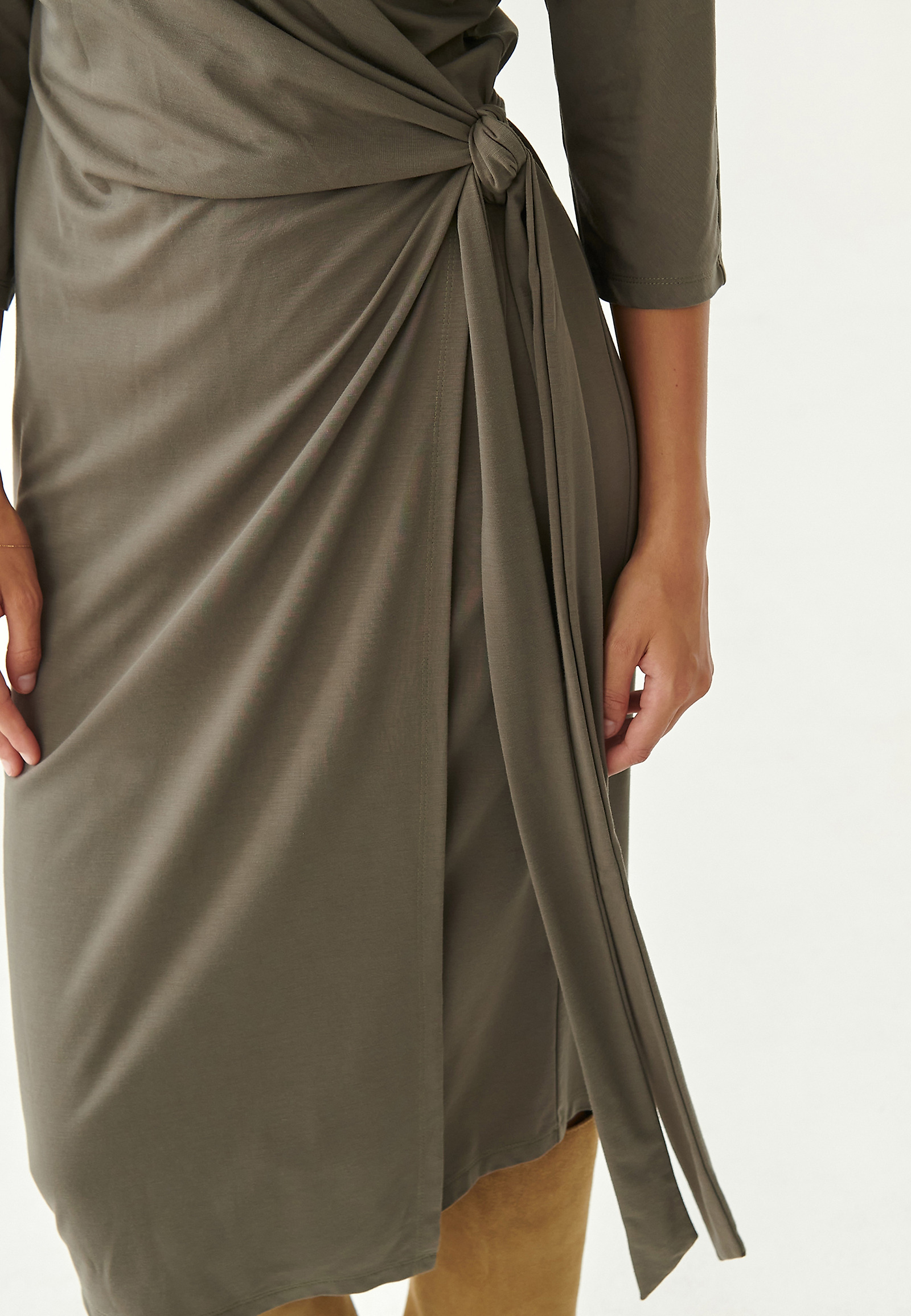 LADIES' WRAP DRESS MIROKO LADIES' WRAP DRESS MIROKO KHAKI 81433