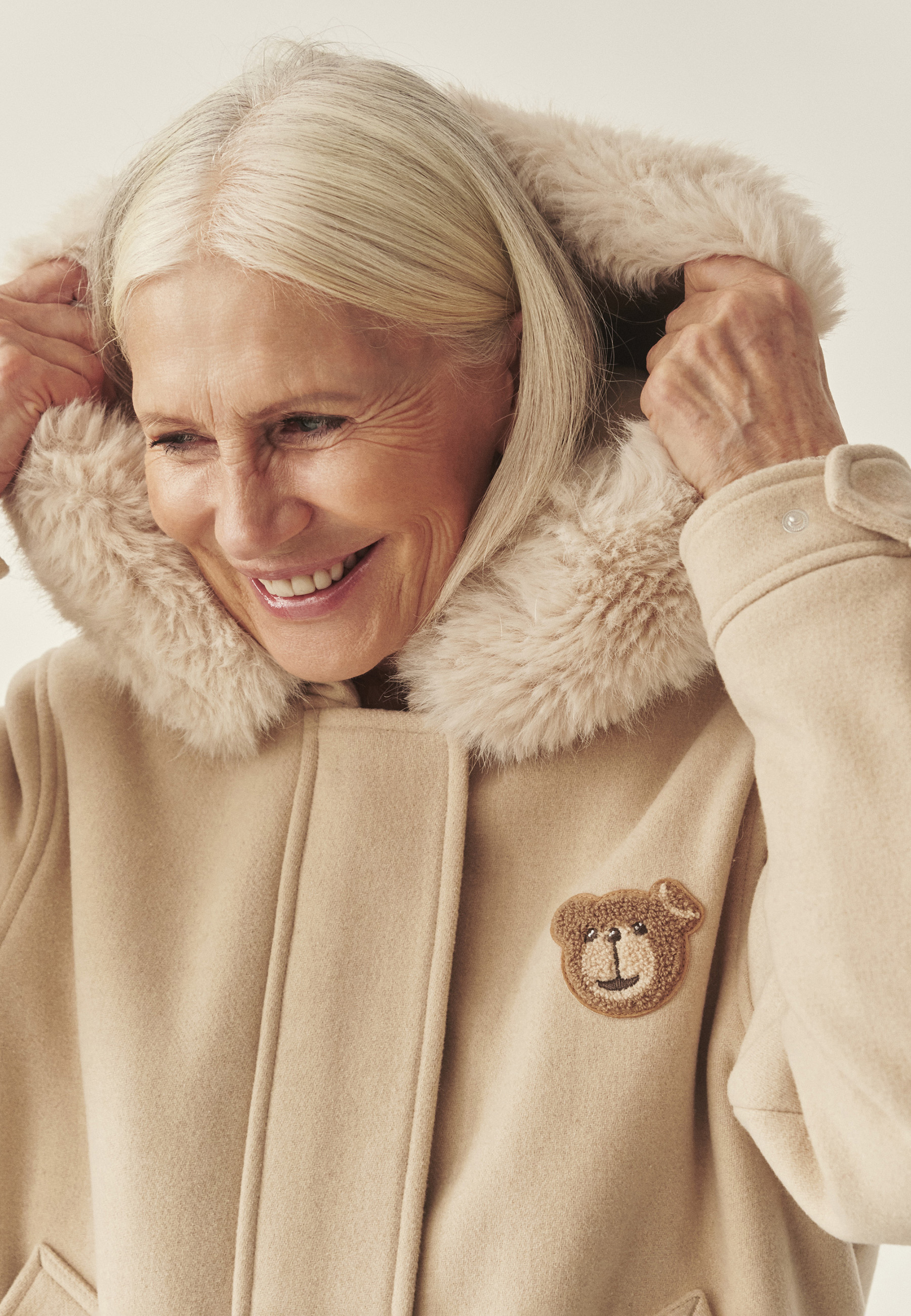 CASUAL JACKET WITH PLUSH LINING - SARKANO BEIGE 2