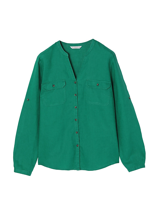 LINNEN LADIES' SHIRT JUSTYNA LINNEN LADIES' SHIRT JUSTYNA ZIELONY 7