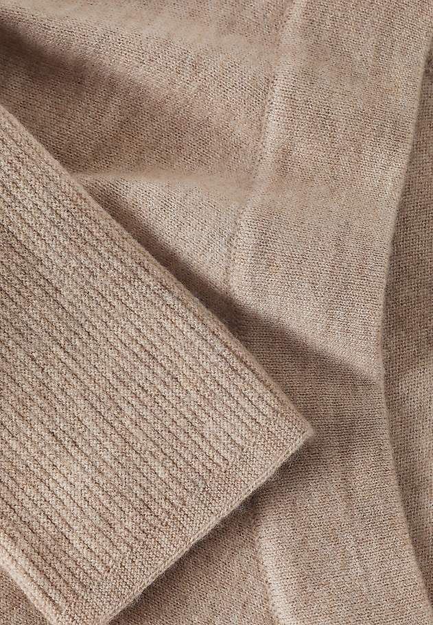 CASUAL JUMPER WITH WOOL AND CASHMERE BLEND - PONNO CASUAL JUMPER WITH WOOL AND CASHMERE BLEND - PONNO BEIGE 5