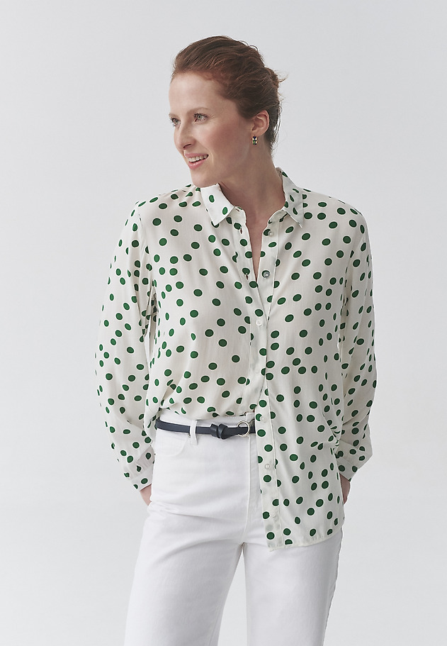 VISCOSE SHIRT WITH GREEN POLKA DOTS - DOTTA VISCOSE SHIRT WITH GREEN POLKA DOTS - DOTTA MULTIKOLOR 2