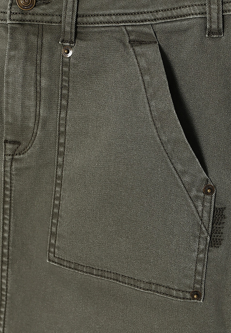 LADIES’ MINI SKIRT - MERANA KHAKI 2