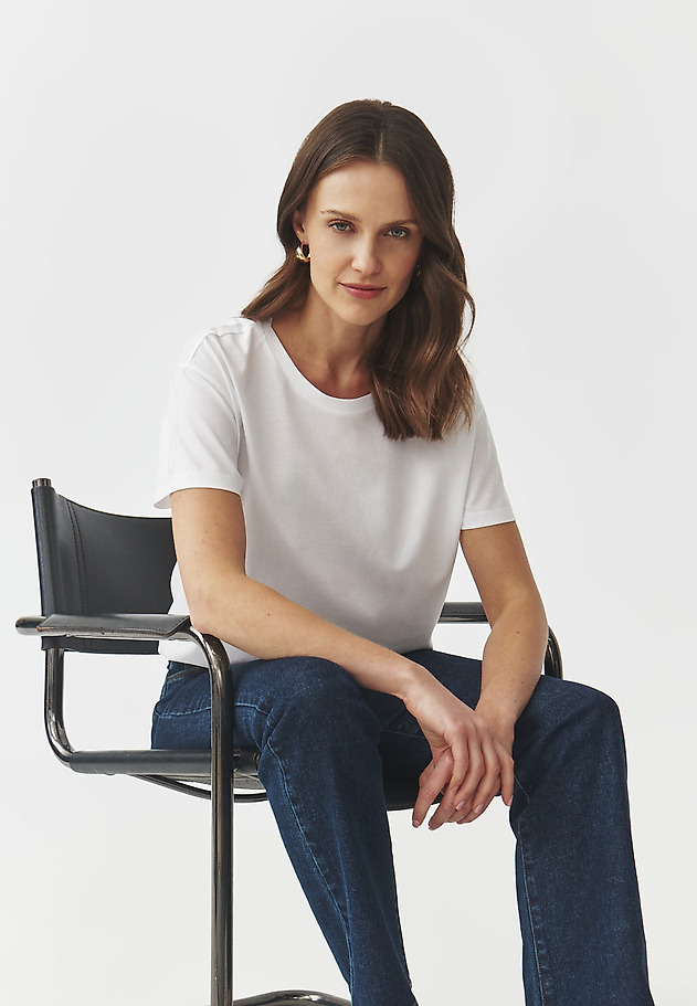 OVERSIZE COTTON T-SHIRT — CARLA OVERSIZE COTTON T-SHIRT — CARLA BIAŁY 1