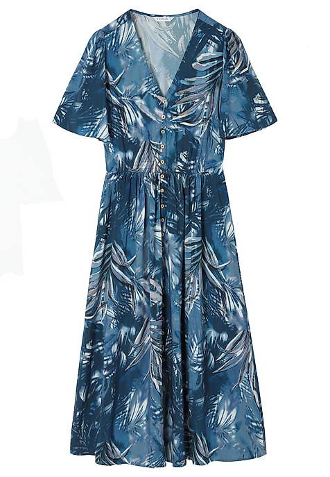 VISCOSE MIDI DRESS - DETTA MULTICOLOR 2