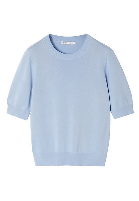 VISCOSE-COTTON JUMPER - AUGUST BLUE 2