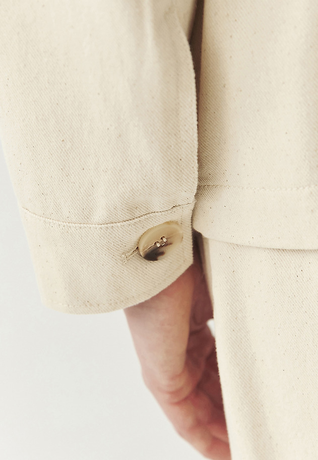 COTTON JACKET WITH BELT - LAGOS COTTON JACKET WITH BELT - LAGOS ŻÓŁTY 8