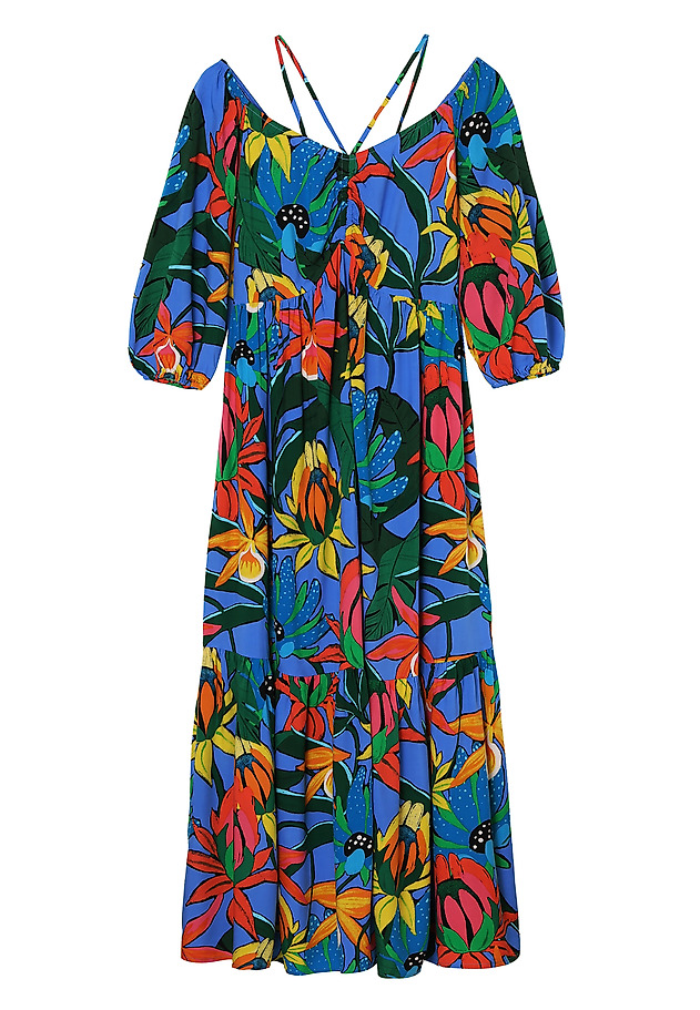 LADIES' FLORAL DRESS PALMIKO LADIES' FLORAL DRESS PALMIKO MULTIKOLOR 7