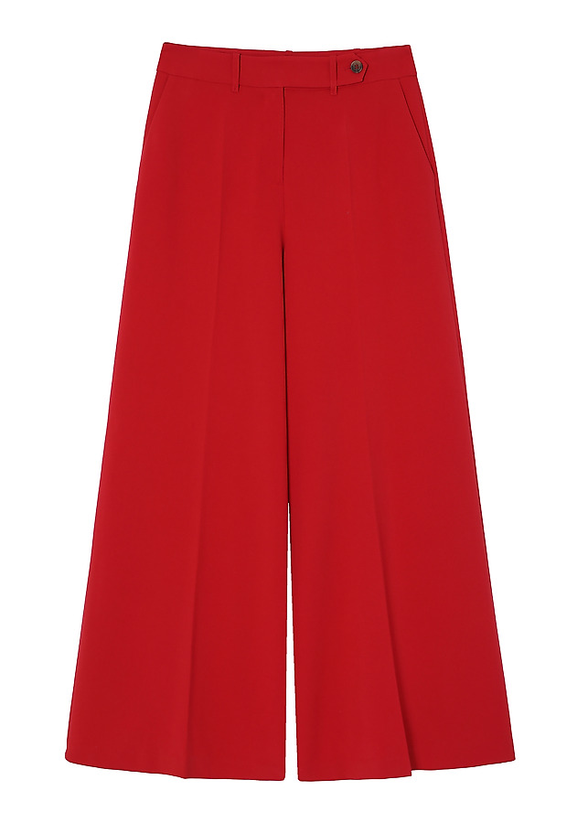 ELEGANT TROUSERS WITH A WIDE LEG — MANIKIMIA 1 ELEGANT TROUSERS WITH A WIDE LEG — MANIKIMIA 1 CZERWONY 9