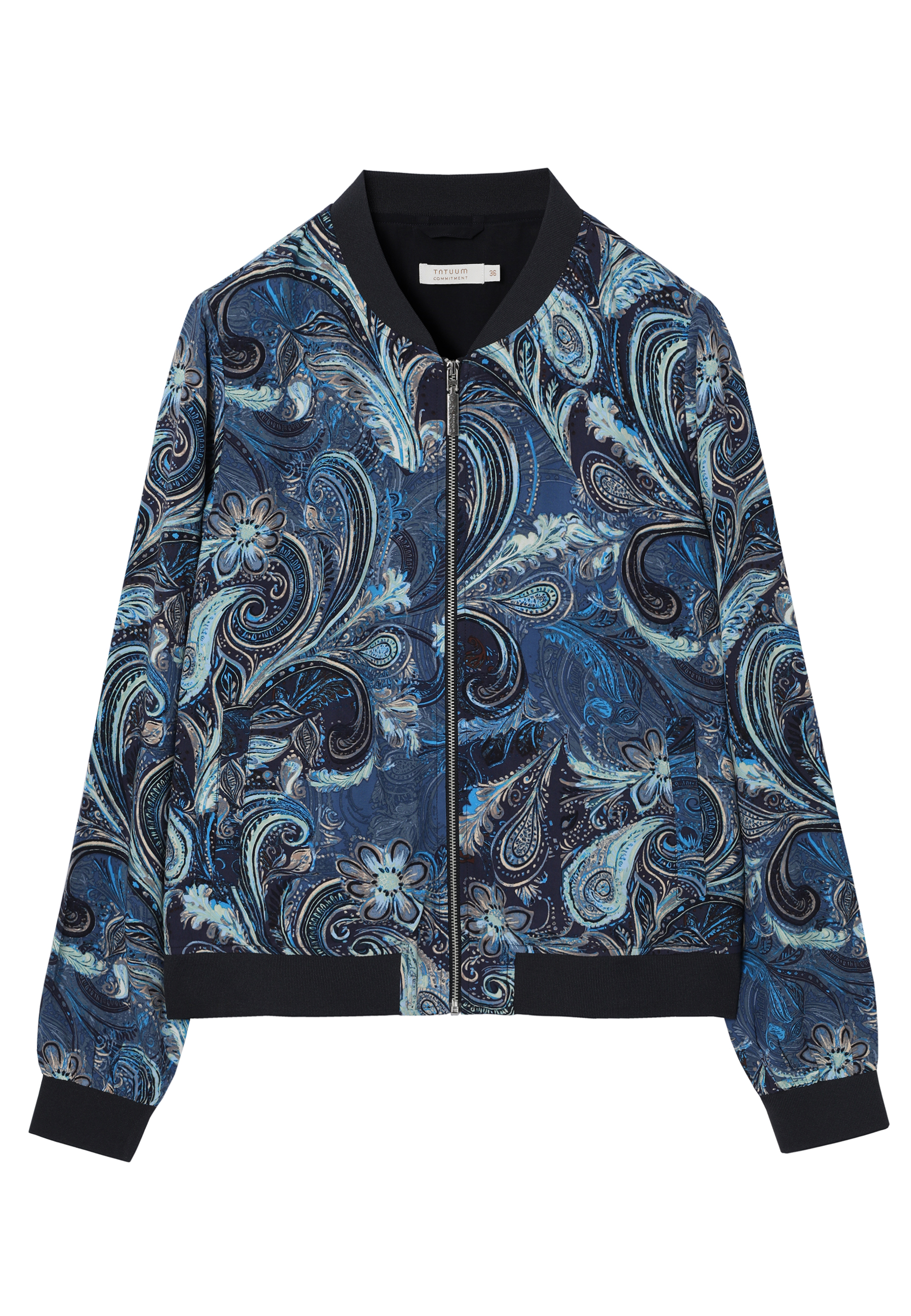 JACKEȚA BOMBER CU MODEL FABRICAT DIN VISCOPA LENZING™ ECOVERO™ - BAMBINA MULTICOLOR 2