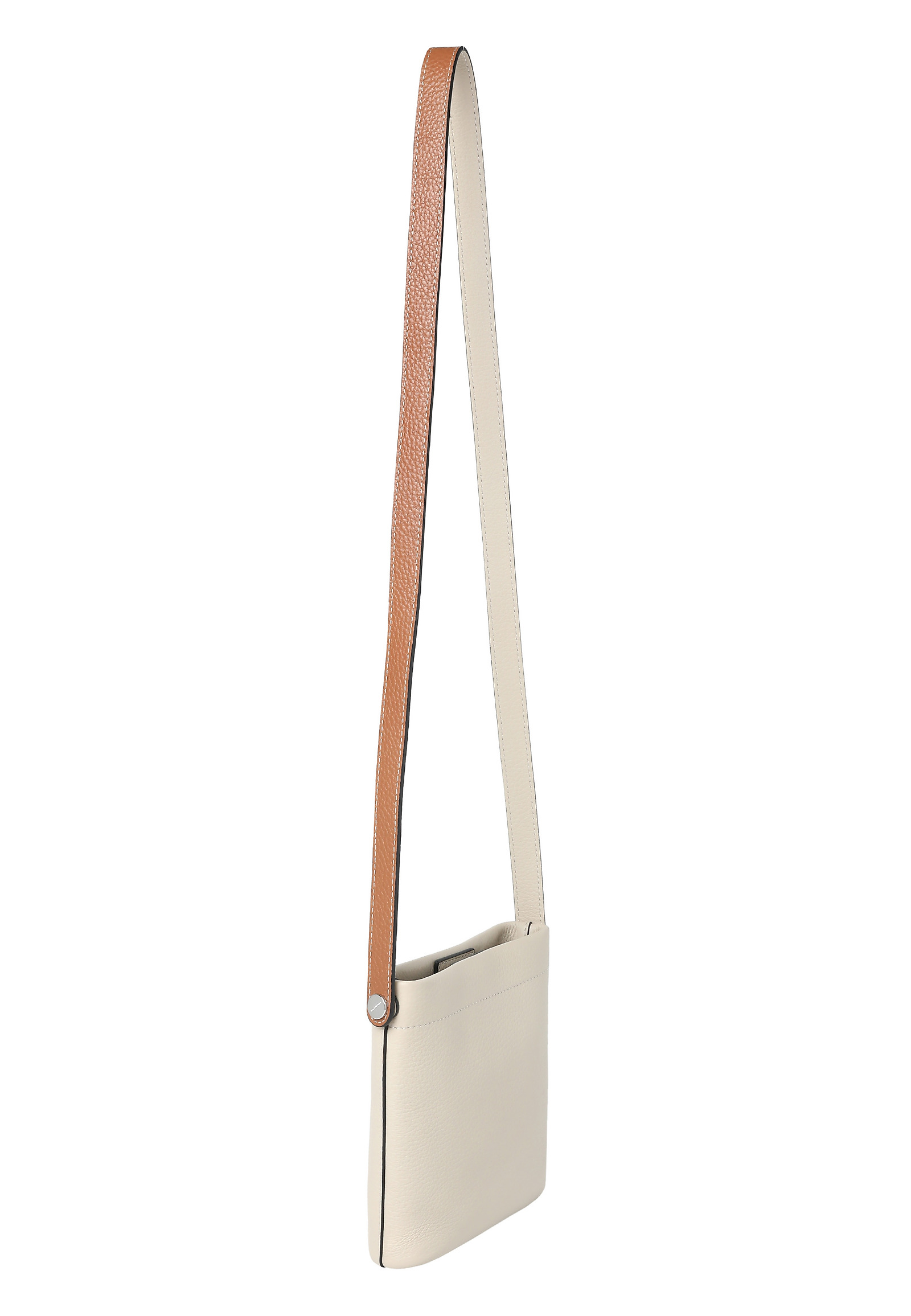 COMPACT LEATHER HANDBAG - ESSENCE COMPACT LEATHER HANDBAG - ESSENCE BEIGE 113339