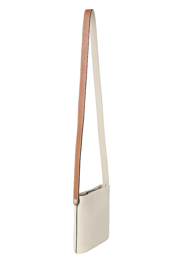 COMPACT LEATHER HANDBAG - ESSENCE COMPACT LEATHER HANDBAG - ESSENCE BEIGE 3