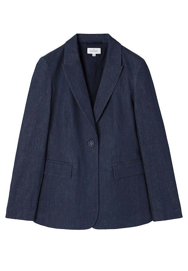 DENIM JACKET WITH WAISTLINE - LAMIA DENIM JACKET WITH WAISTLINE - LAMIA BLUE 7