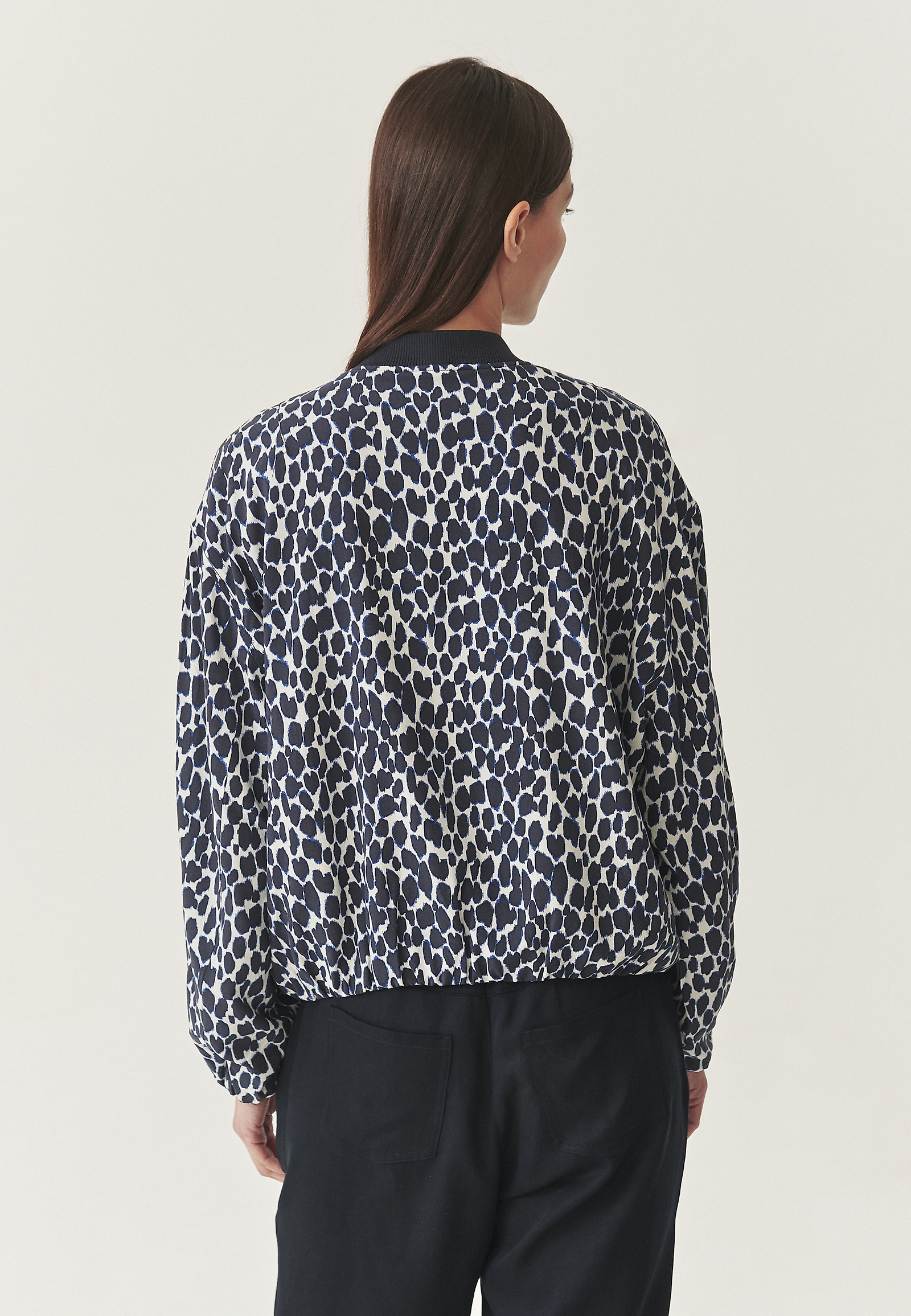 VISKOZNA BOMBER JAKNA - SERMIKO 2 VISKOZNA BOMBER JAKNA - SERMIKO 2 MODRA 113441