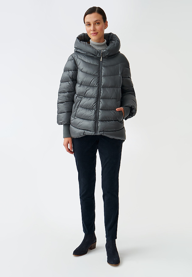 LADIES’ PADDED JACKET WITH HOOD EMIKIA LADIES’ PADDED JACKET WITH HOOD EMIKIA GREY 2