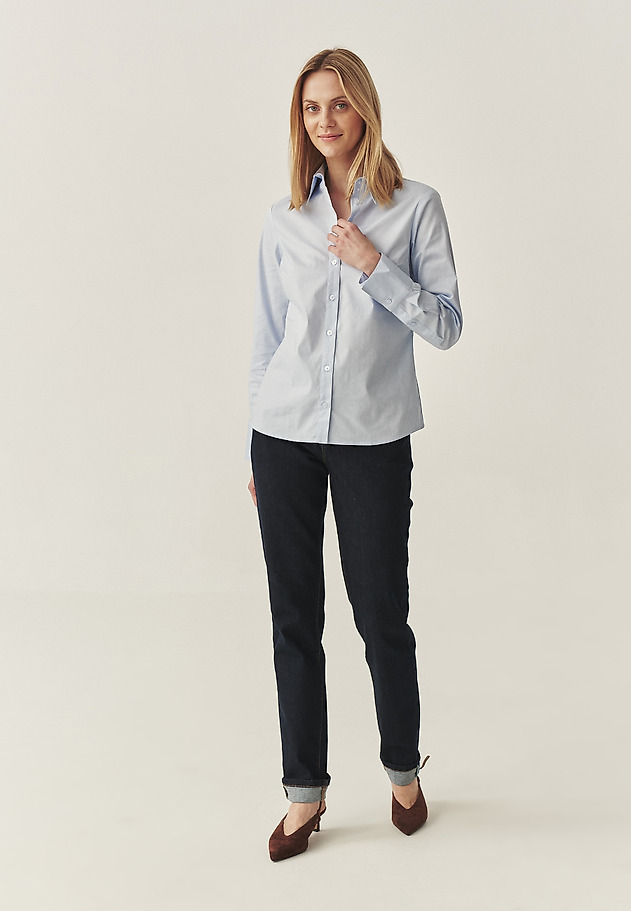 CLASSIC COTTON SHIRT - ERWINA CLASSIC COTTON SHIRT - ERWINA KÉK 4