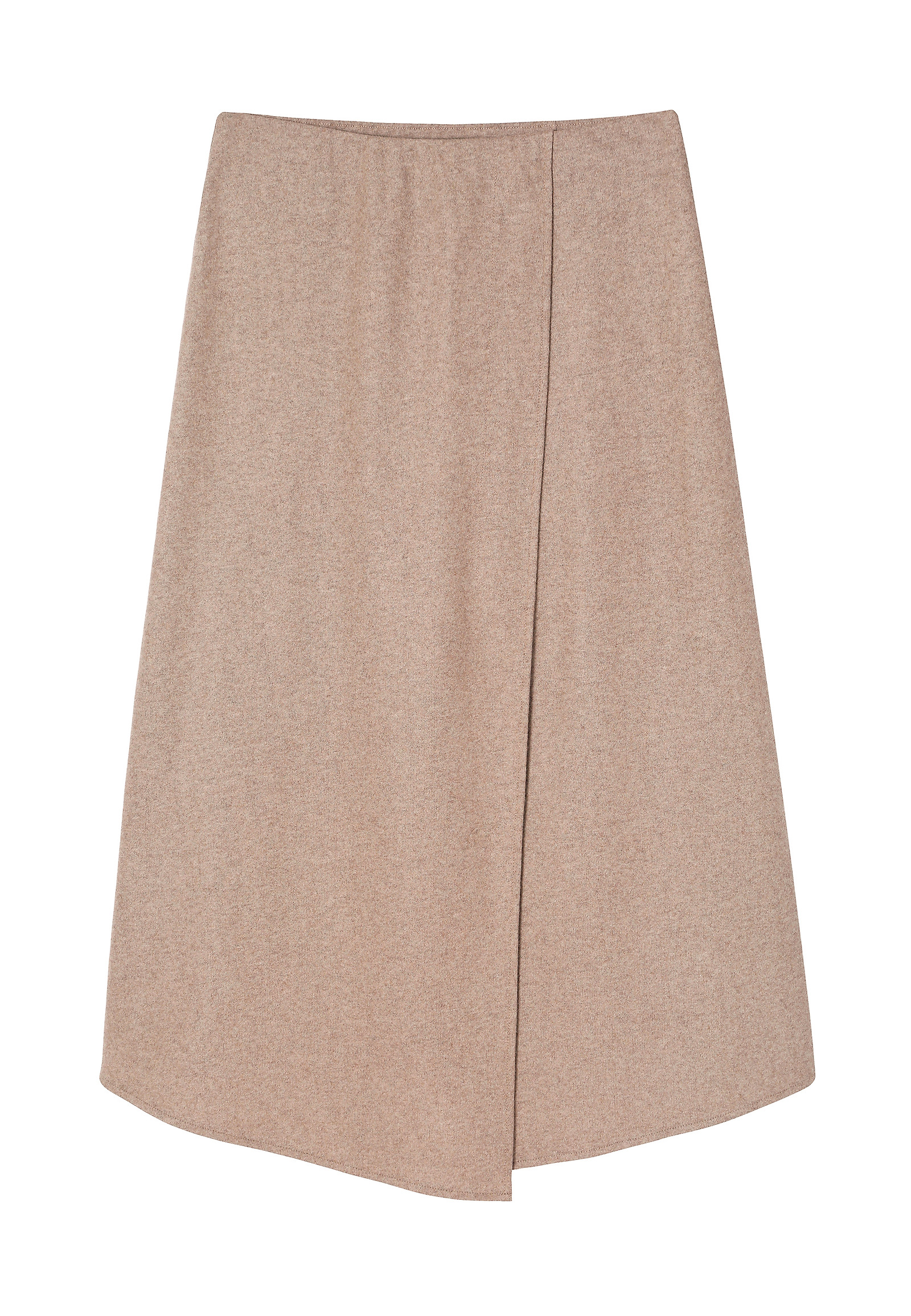 KNITTED MIDI SKIRT WITH WOOL - WALIA KNITTED MIDI SKIRT WITH WOOL - WALIA BEIGE 115750