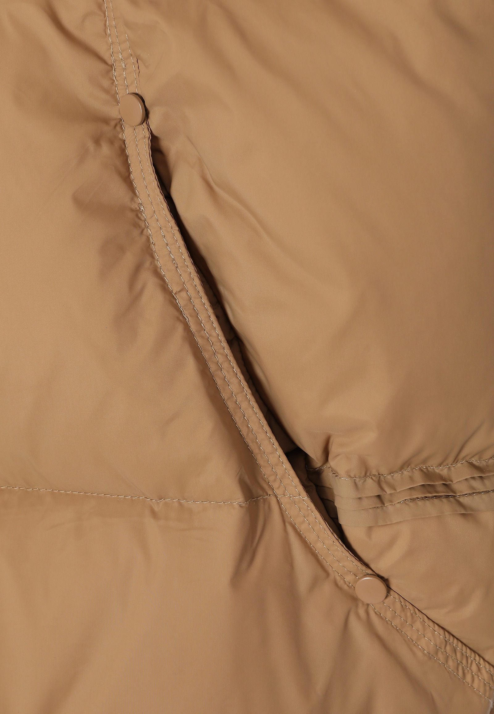 DOWN VEST WITH ELASTIC FINISH - SAWA DOWN VEST WITH ELASTIC FINISH - SAWA BEIGE 114994