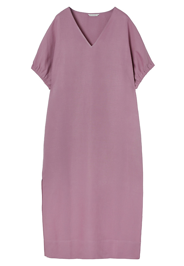 LINEN-VISCOSE DRESS - FARO LINEN-VISCOSE DRESS - FARO FIOLETOWY 2