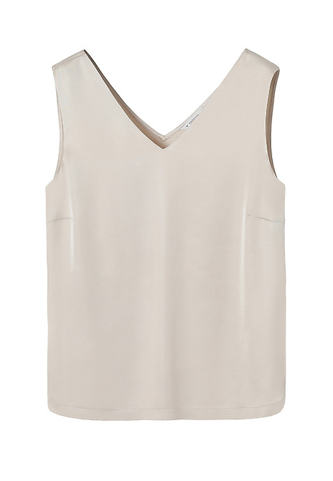 VISCOSE SATIN BLOUSE — SUSENA BEIGE 2