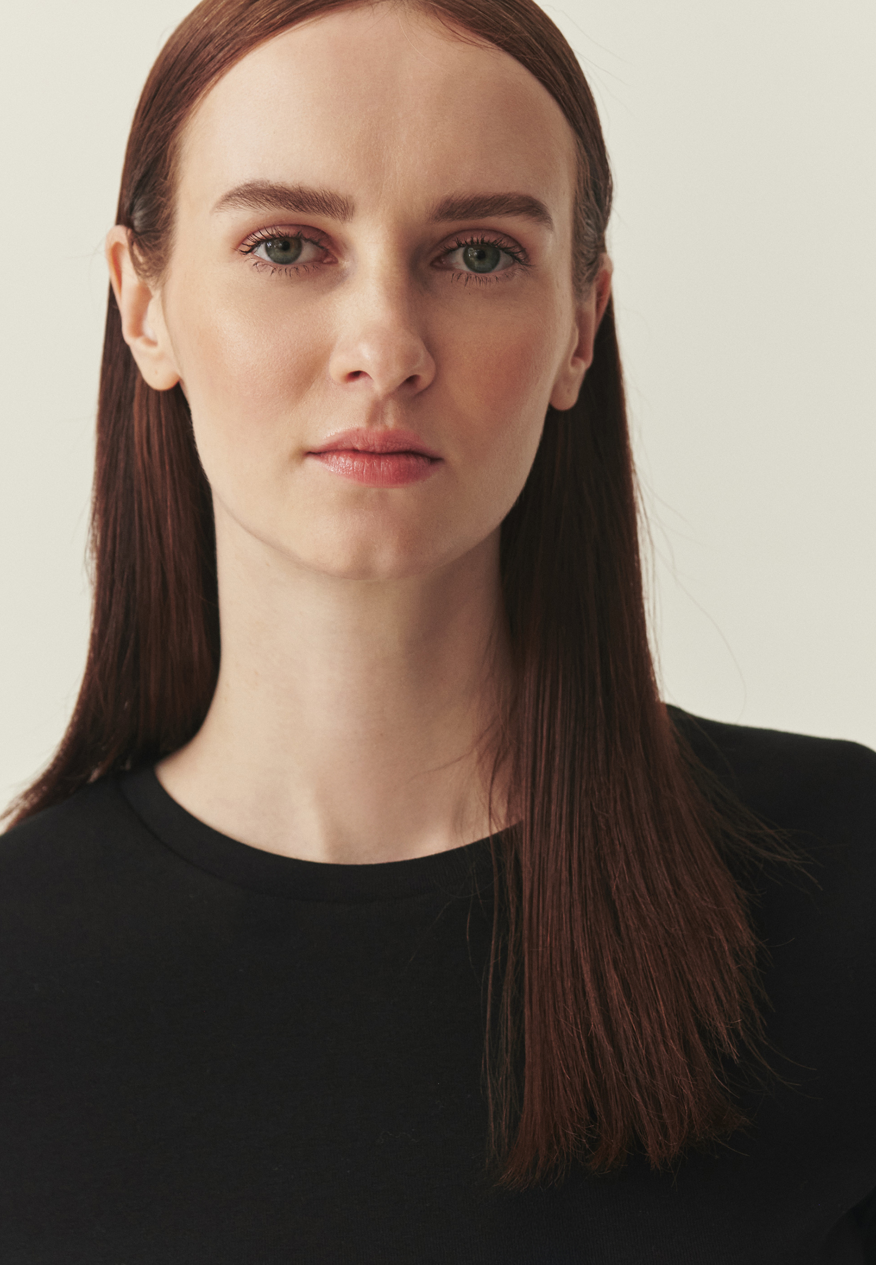 DOPASOWANA BLUZKA Z BAWEŁNĄ - MIKAJA CZARNY 2