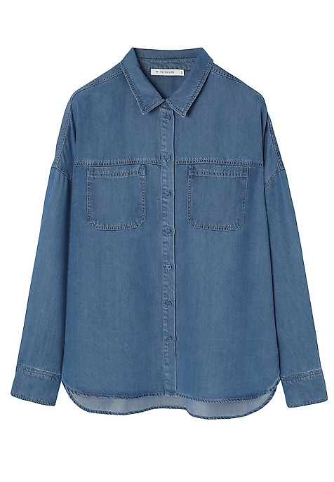 CASUAL LYOCELL SHIRT - NIMINA BLUE 2