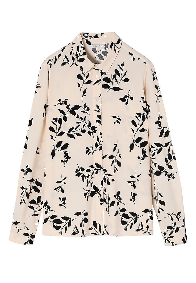 WISKOZOWA KOSZULA DAMSKA W ROŚLINNY WZÓR — BASIL WISKOZOWA KOSZULA DAMSKA W ROŚLINNY WZÓR — BASIL MULTIKOLOR 8