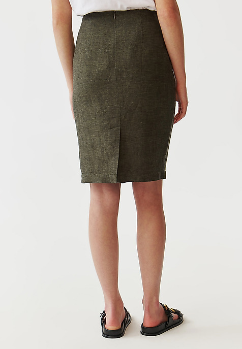 BREATHABLE LADIES’ PENCIL SKIRT - MONOLI 2 GREEN 2