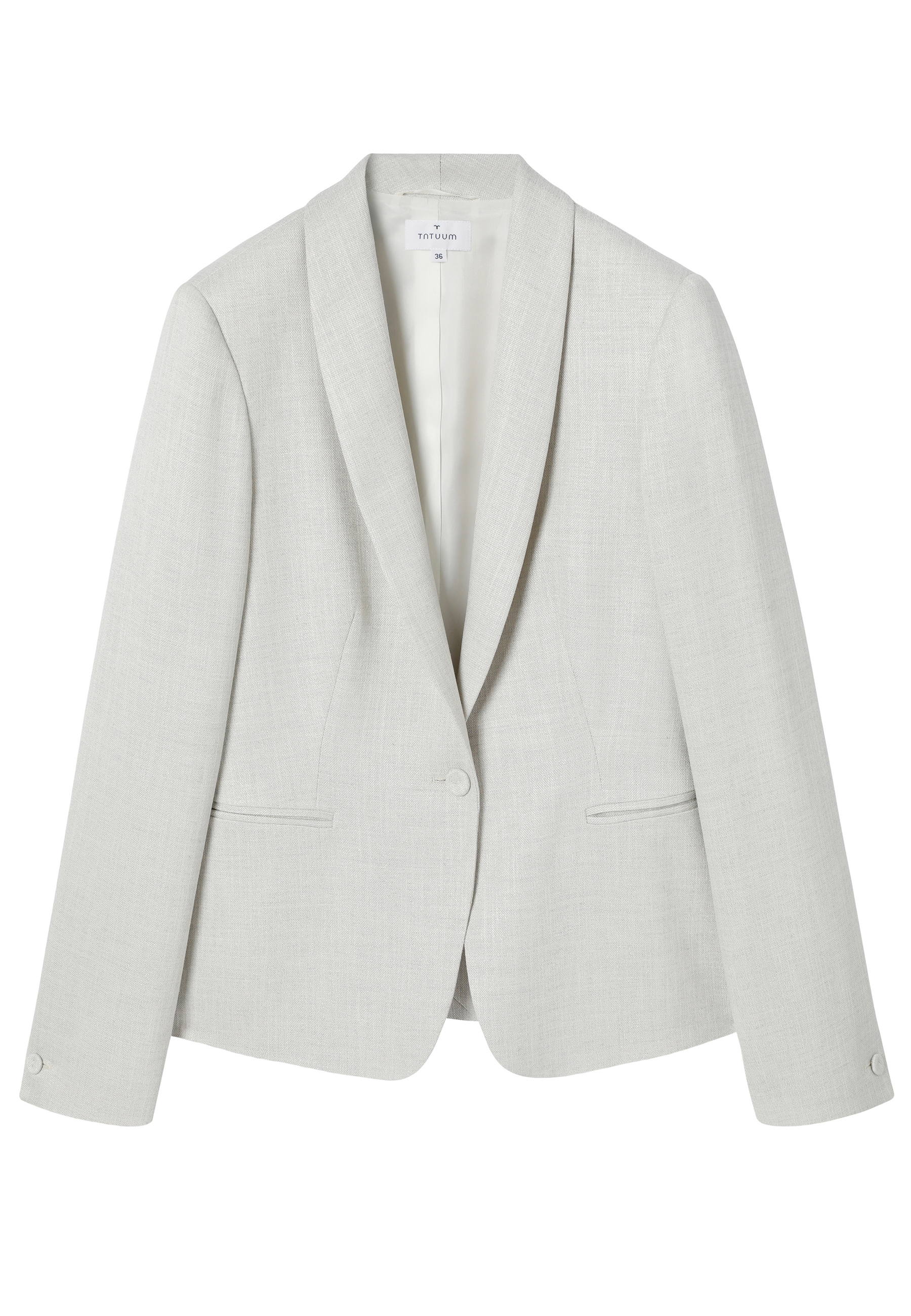 WOVEN JACKET WITH SHINY FINISH - LAMIANORE BEIGE 2