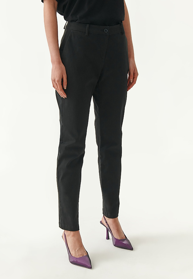 SPODNIE DAMSKIE CHINOS MISATI SPODNIE DAMSKIE CHINOS MISATI CZARNY 3