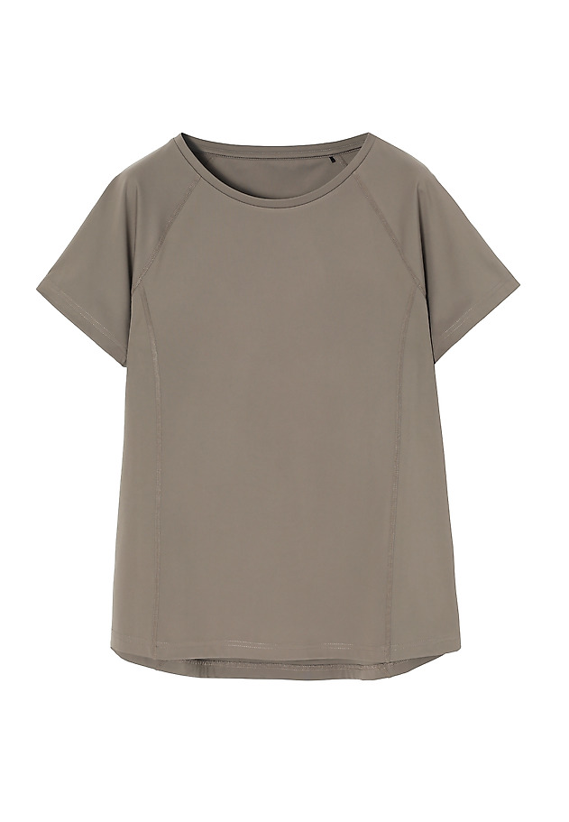 LADIES' KNITTED BLOUSE WITH SHORT SLEEVES - ELENA LADIES' KNITTED BLOUSE WITH SHORT SLEEVES - ELENA BEŻOWY 7